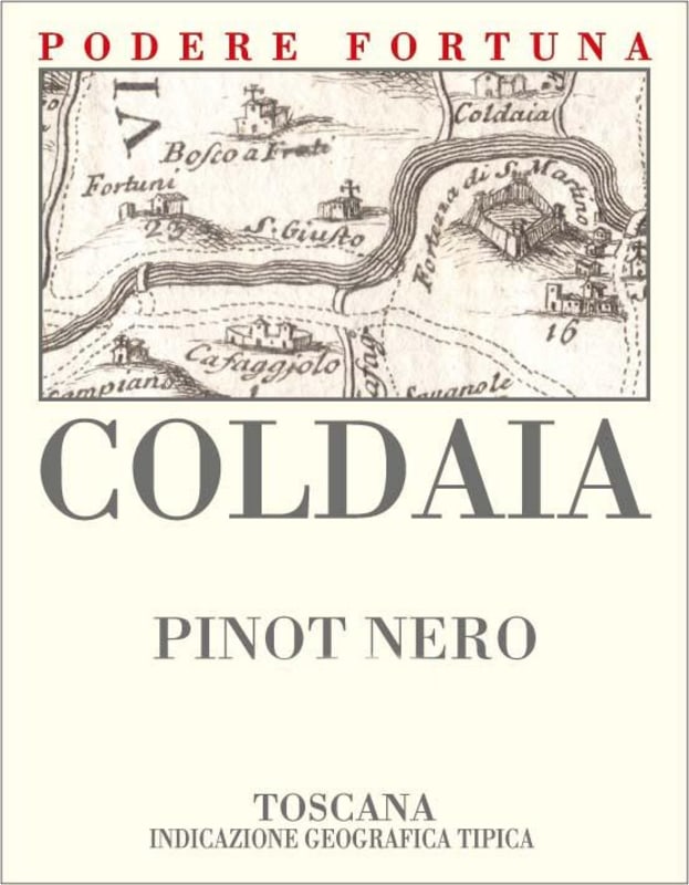 Podere Fortuna Toscana Coldaia Pinot Nero 2011 Front Label