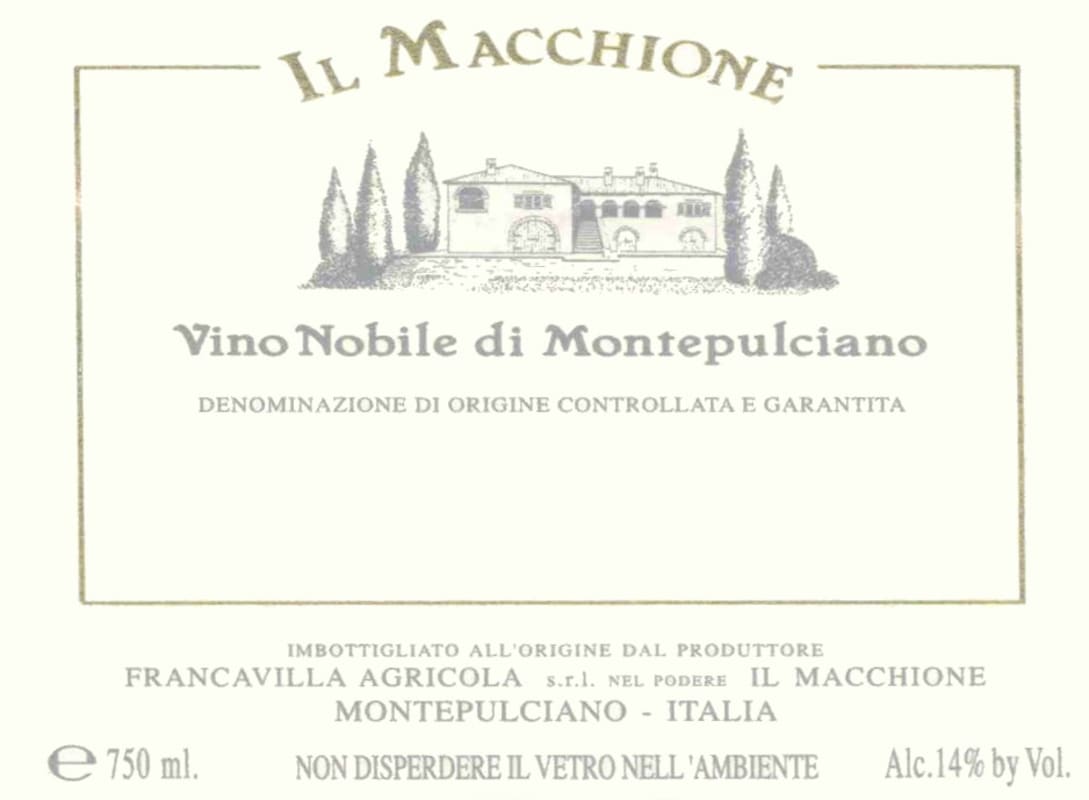 Podere il Macchione Vino Nobile di Montepulciano 2010 Front Label
