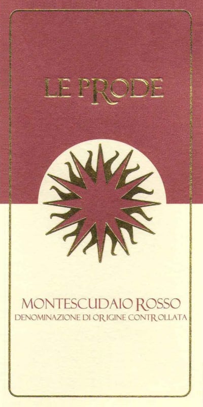 Podere La Regola Soc. Agricola Semplice Montescudaio Le Prode Rosso 2014 Front Label