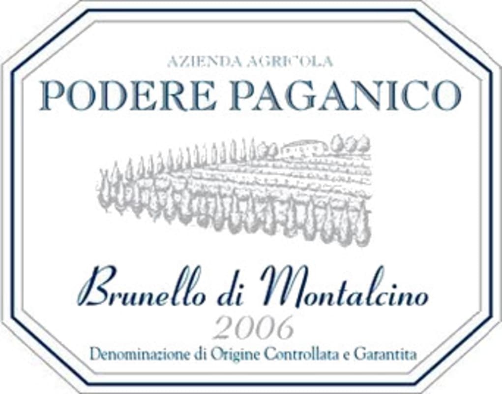 Podere Paganico Brunello di Montalcino 2006 Front Label
