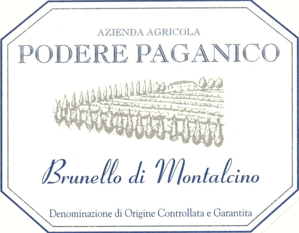 Podere Paganico Brunello di Montalcino 2007 Front Label