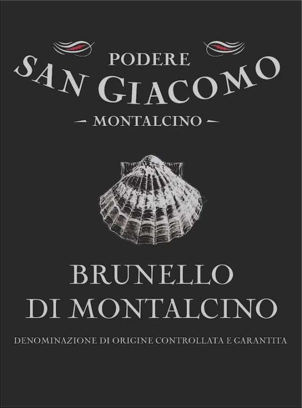 Podere San Giacomo Brunello di Montalcino 2011 Front Label
