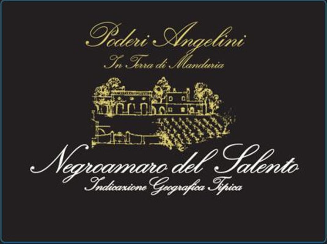 Poderi Anglelini Negroamaro del Salento 2008 Front Label