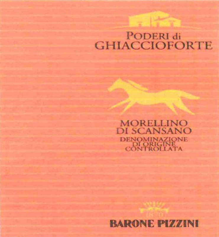 Poderi di Ghiaccioforte Soc. Agr. Morellino di Scansano 2010 Front Label