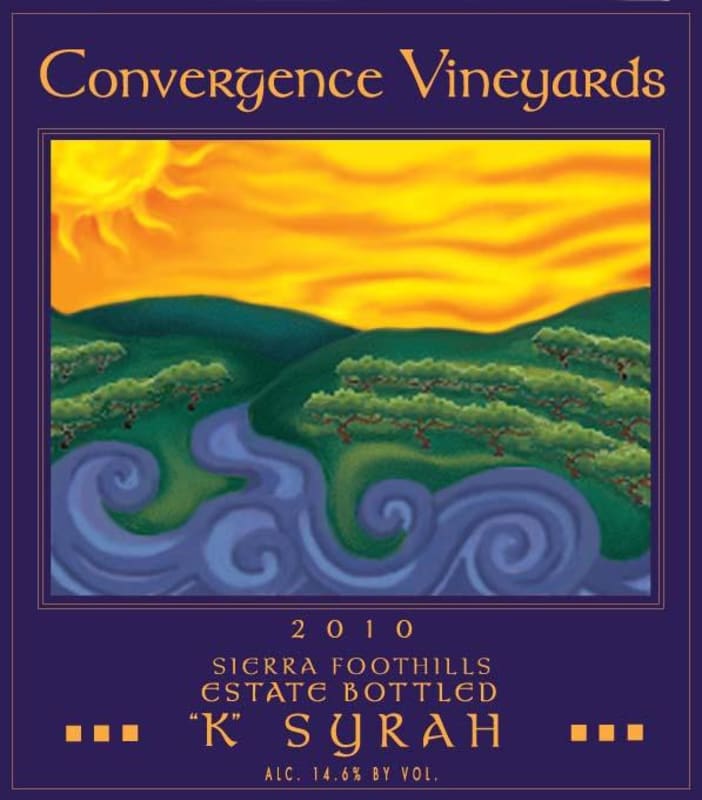 Convergence K Syrah 2010 Front Label