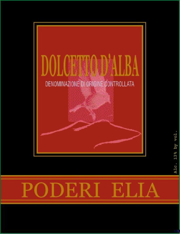 Poderi Elia Dolcetto d'Alba 2011 Front Label