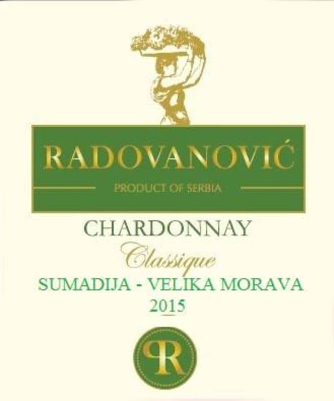 Podrum Radovanovic Classique Chardonnay 2015 Front Label
