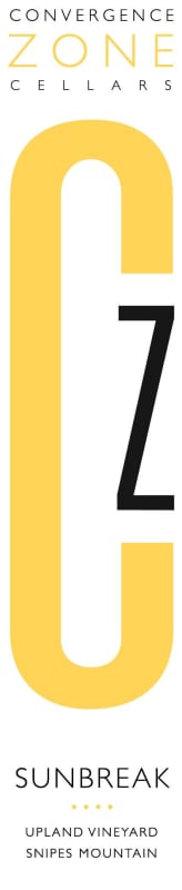 Convergence Zone Cellars CZ Upland Vineyard Sunbreak 2013 Front Label