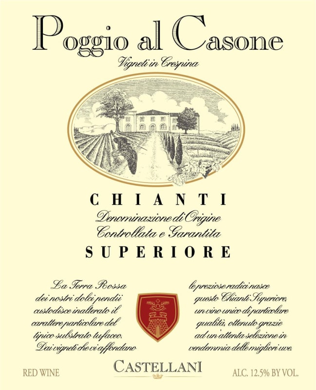 Poggio al Casone Chianti Superiore 2008 Front Label