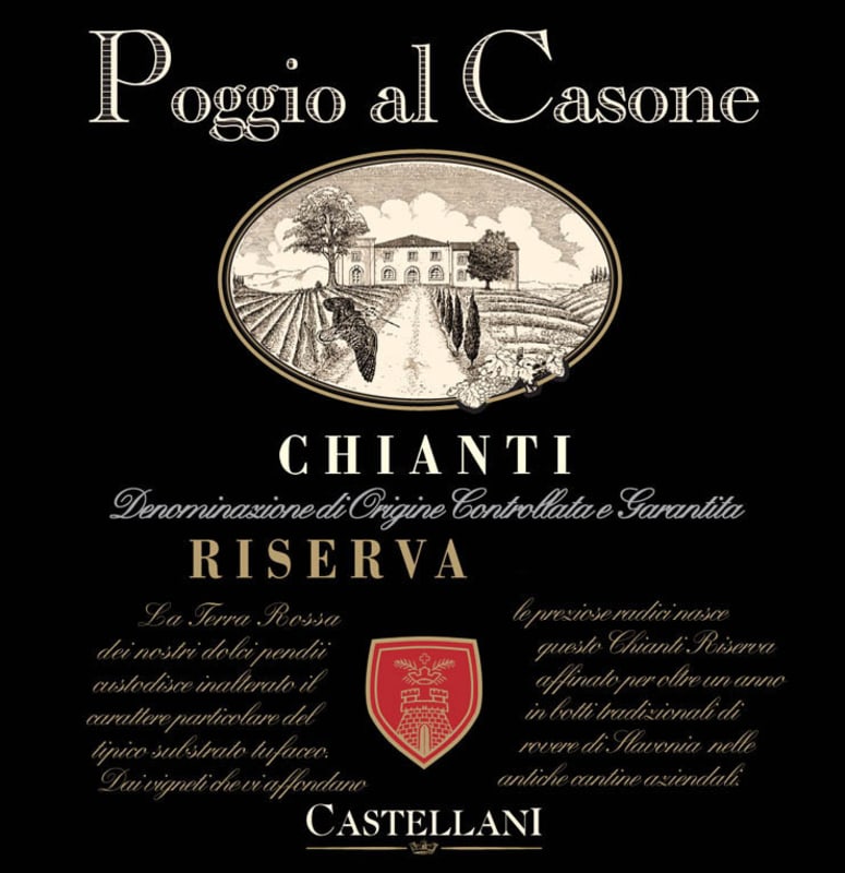 Poggio al Casone Chianti Riserva 2005 Front Label