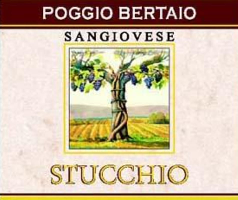 Poggio Bertaio Stucchio Sangiovese 2006 Front Label