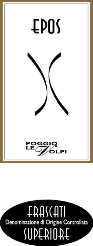 Poggio le Volpi Frascati Superiore Epos 2010 Front Label