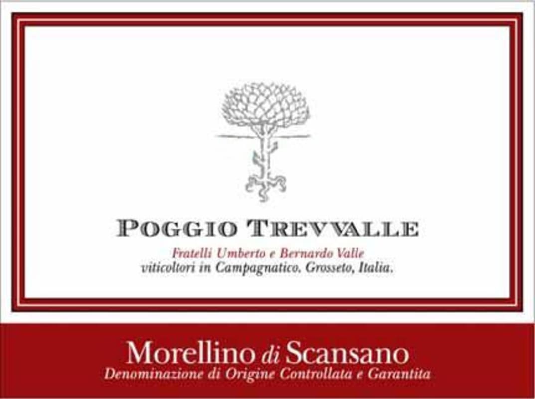 Poggio Trevvalle Morellino di Scansano 2012 Front Label