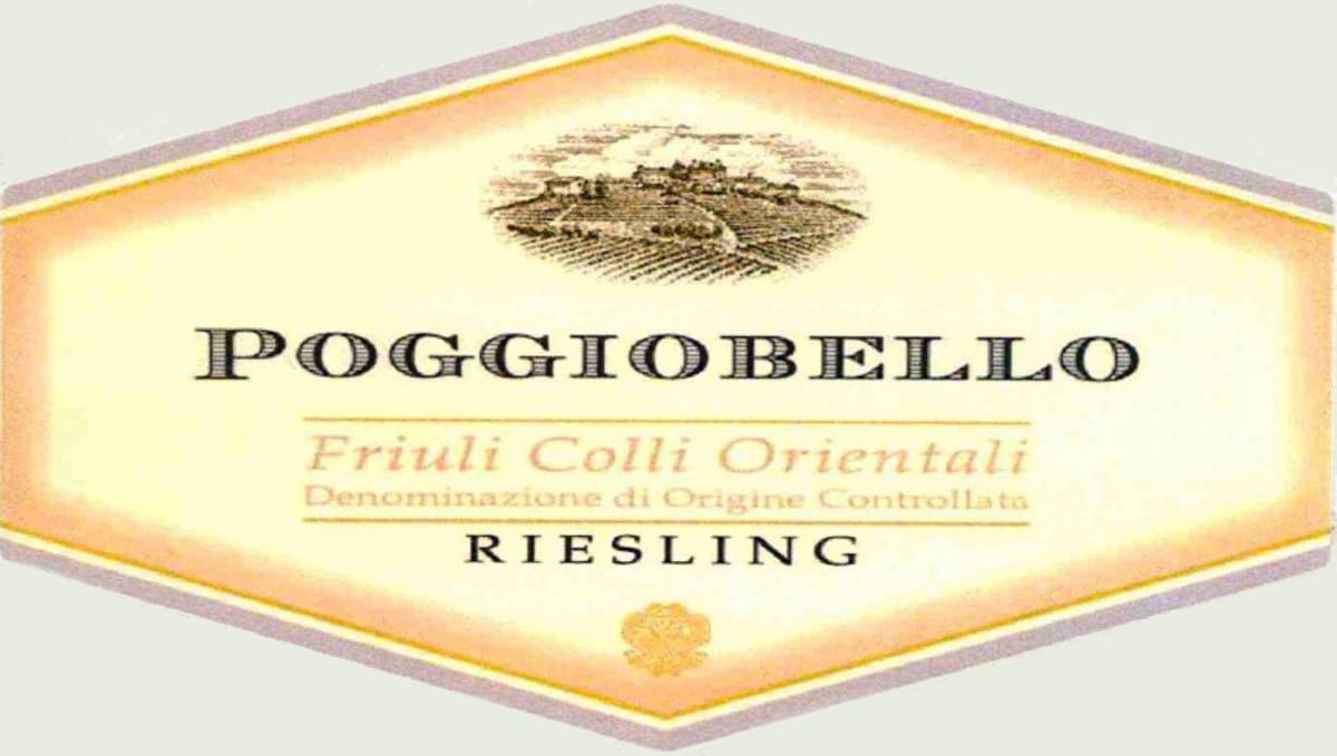 Poggiobello Colli Orientali del Friuli Riesling 2013 Front Label