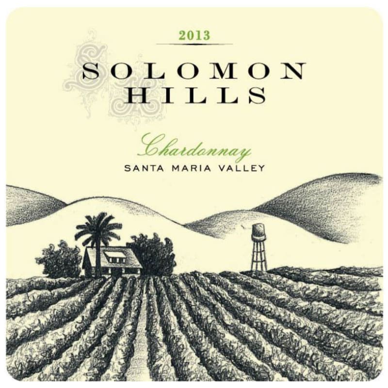 Solomon Hills Estate Chardonnay 2013 Front Label
