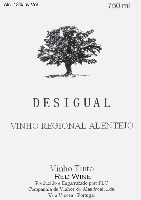 Pontval Wines Desigual Tinto 2013 Front Label