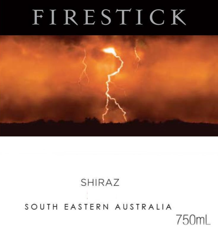 Poole's Rock Wines Firestick Shiraz 2011 Front Label