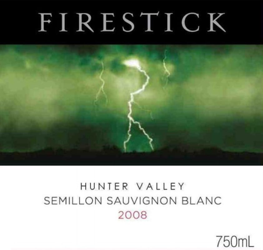 Poole's Rock Wines Firestick Semillon Sauvignon Blanc 2008 Front Label