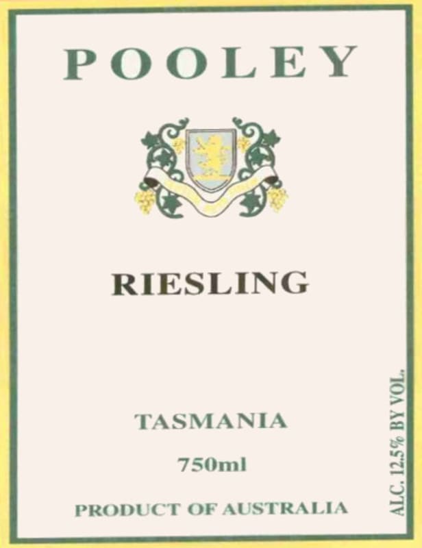 Pooley Wines Riesling 2015 Front Label