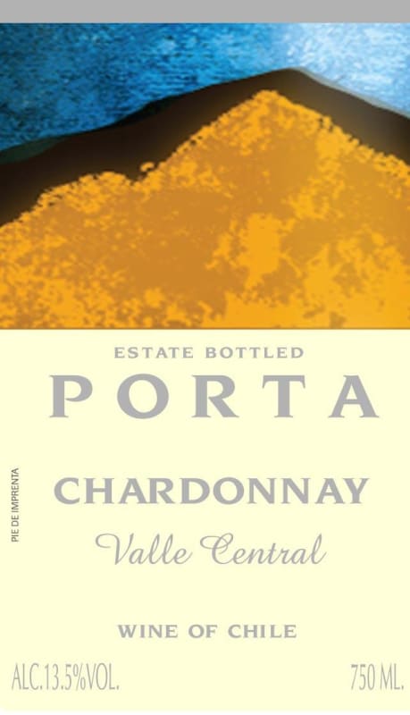 Porta Winery Chardonnay 2014 Front Label