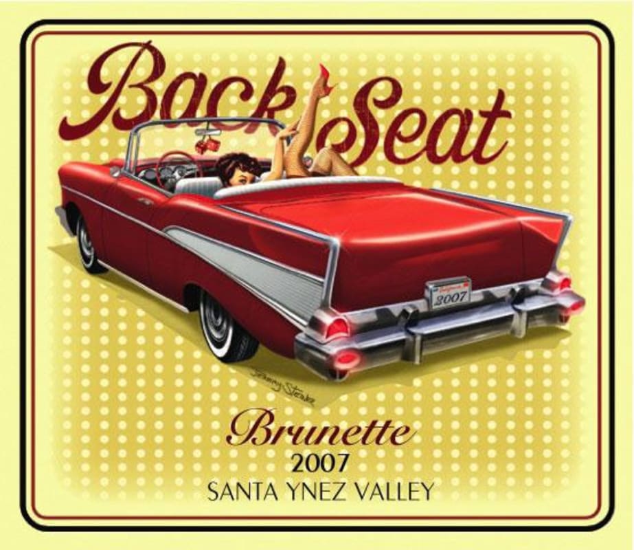 Coquelicot Estate Vineyard Back Seat Brunette 2007 Front Label