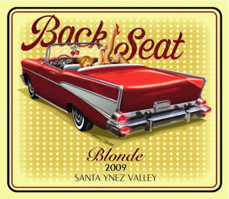 Coquelicot Estate Vineyard Back Seat Blonde 2009 Front Label