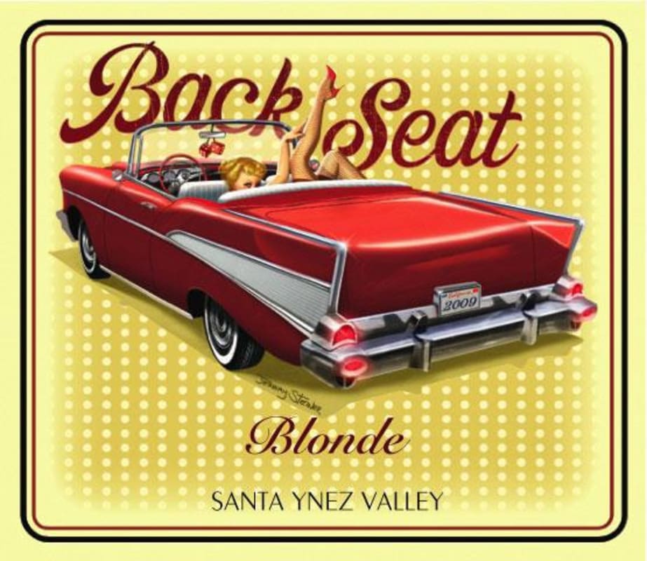 Coquelicot Estate Vineyard Back Seat Blonde 2010 Front Label