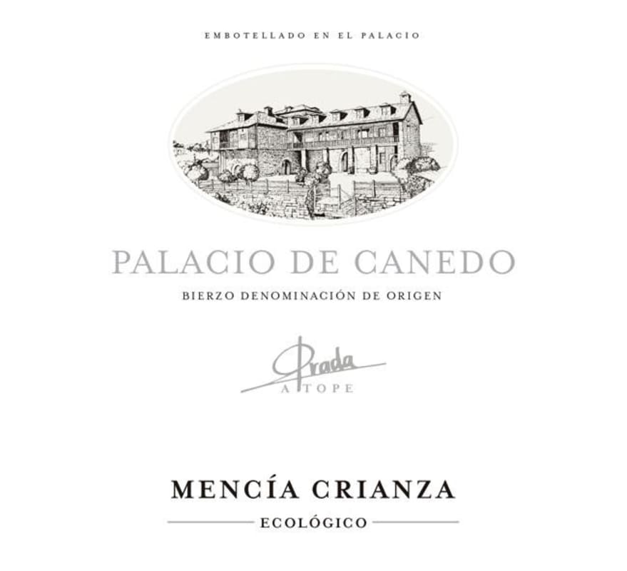 Prada a Tope Palacio de Canedo Crianza 2012 Front Label