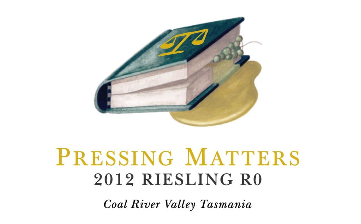 Pressing Matters R0 Riesling 2012 Front Label