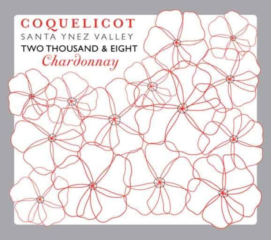 Coquelicot Estate Vineyard Chardonnay 2008 Front Label