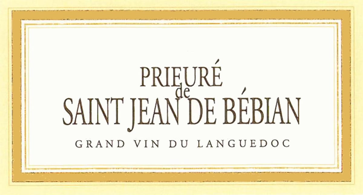 Prieure de St-Jean de Bebian Languedoc 2011 Front Label