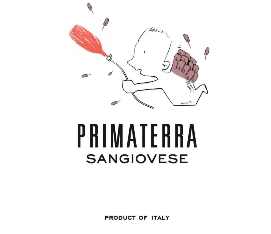 Prima Terra Srl Sicilia Sangiovese 2015 Front Label