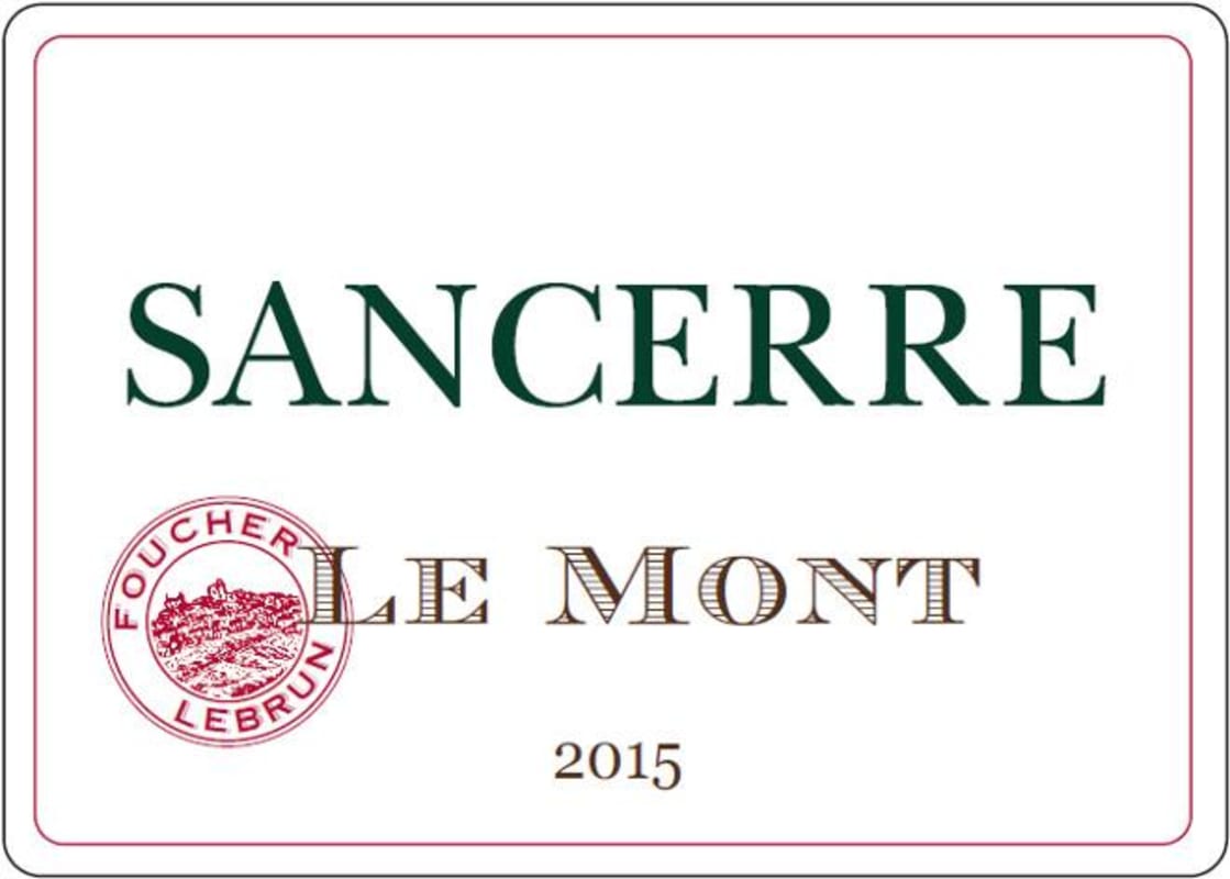 Prima Vinae Sancerre Foucher-Lebrun Le Mont 2015 Front Label