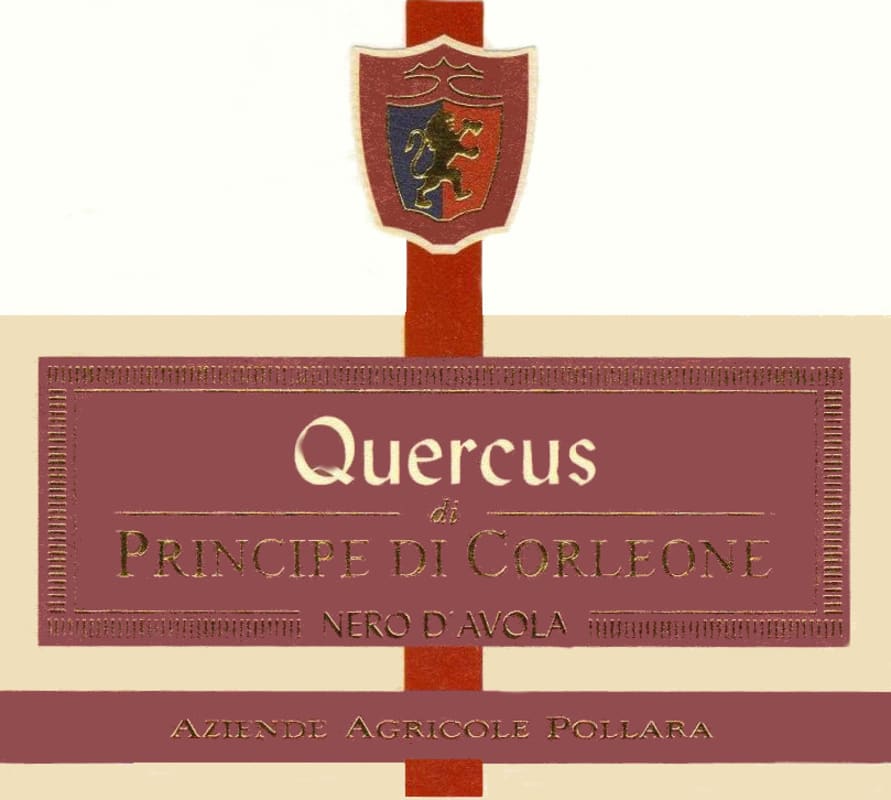 Principe di Corleone Sicilia Quercus Nero d'Avola 2003 Front Label