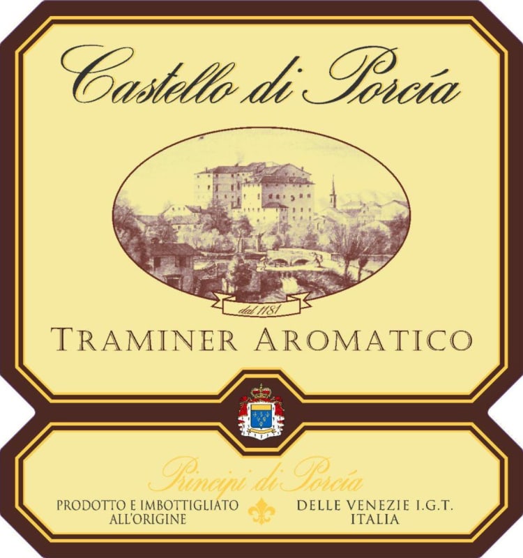 Principi di Portia delle Venezie Castello di Porcia Traminer Aromatico 2007 Front Label