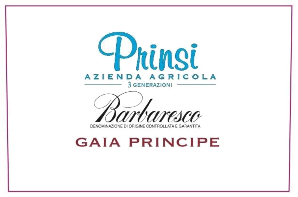 Prinsi Barbaresco Gaia Principe 2010 Front Label