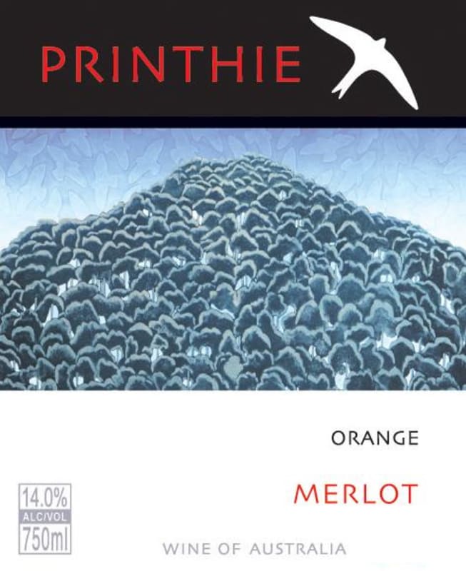 Printhie Wines Mountain Range Merlot 2006 Front Label