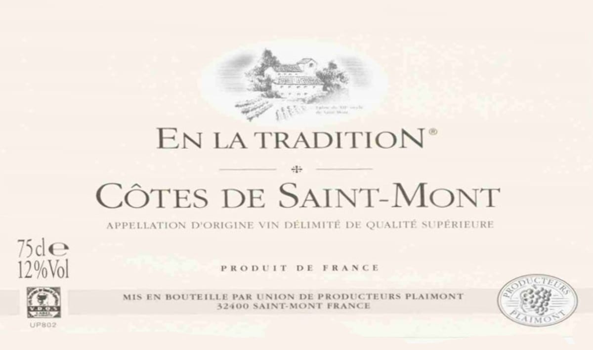 Producteurs Plaimont En la Tradition Rouge 2014 Front Label