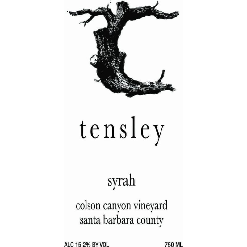 Tensley Colson Canyon Vineyard Syrah 2005 Front Label