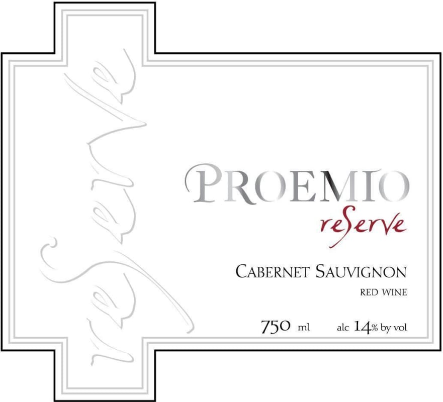 Proemio Wines Reserve Cabernet Sauvignon 2011 Front Label