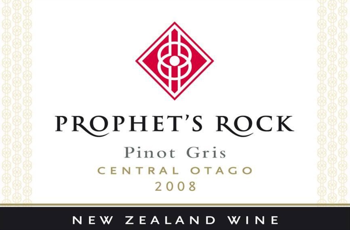 Prophet's Rock Pinot Gris 2008 Front Label
