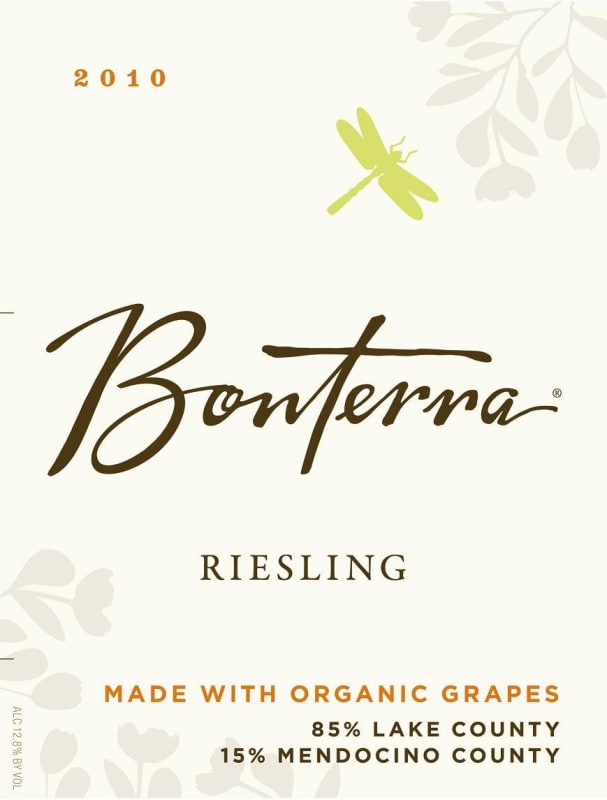 Bonterra Riesling 2010 Front Label