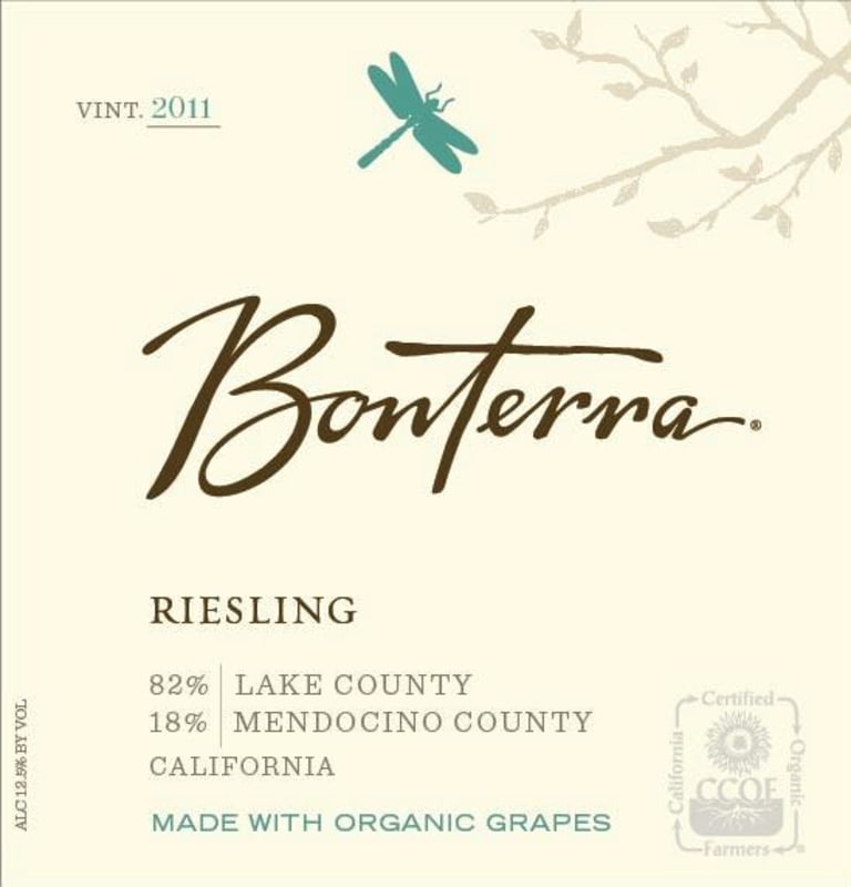 Bonterra Riesling 2011 Front Label