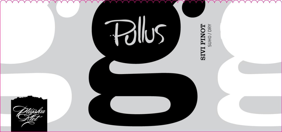 Pullus Pinot Sivi Dry Pinot Grigio 2015 Front Label