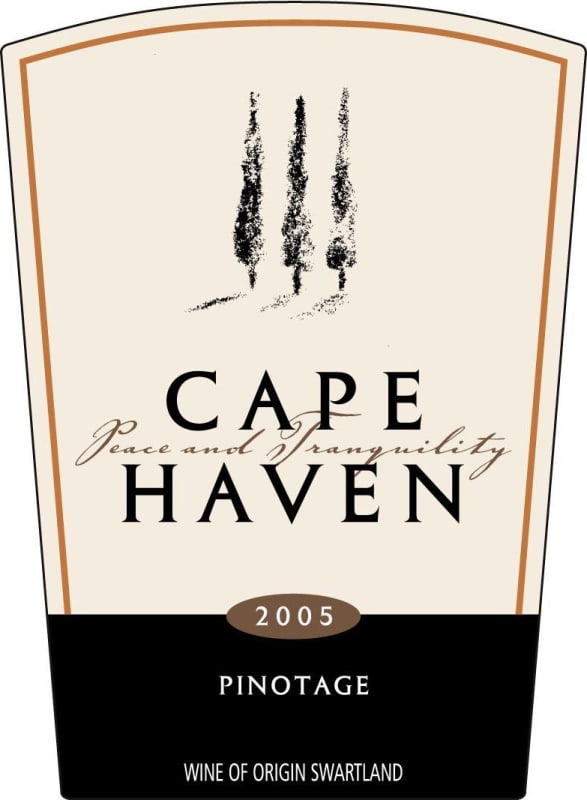 Pulpit Rock Winery Cape Haven Pinotage 2005 Front Label