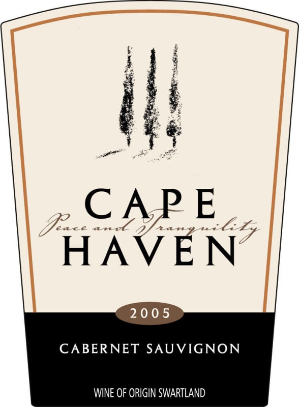 Pulpit Rock Winery Cape Haven Cabernet Sauvignon 2005 Front Label