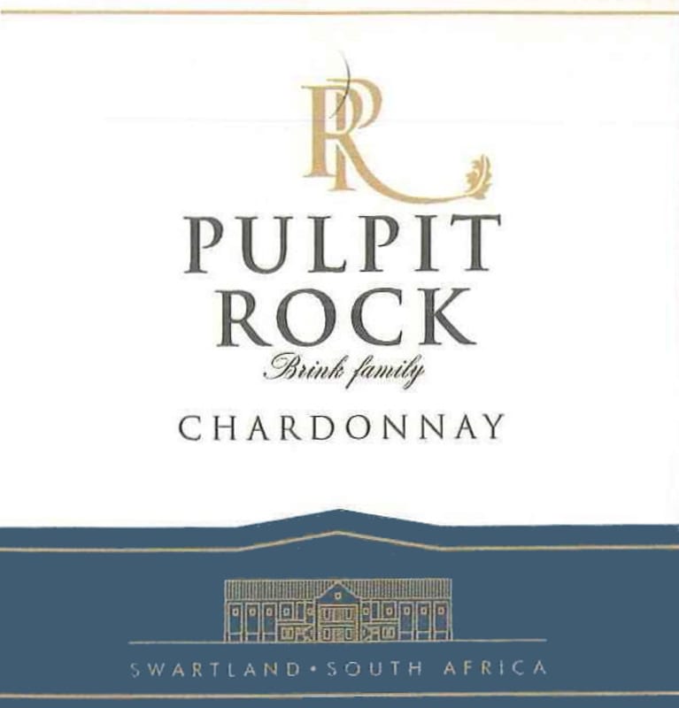 Pulpit Rock Winery Brink Family Chardonnay 2015 Front Label