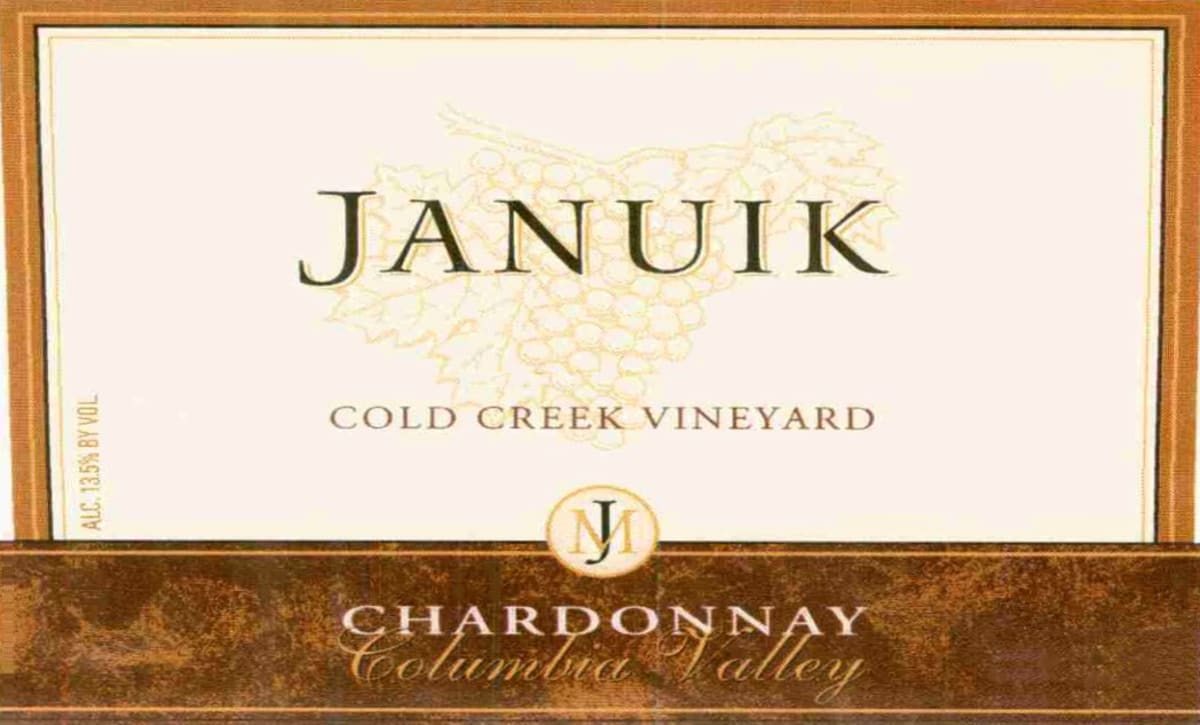 Januik Winery Cold Creek Vineyard Chardonnay 2004 Front Label