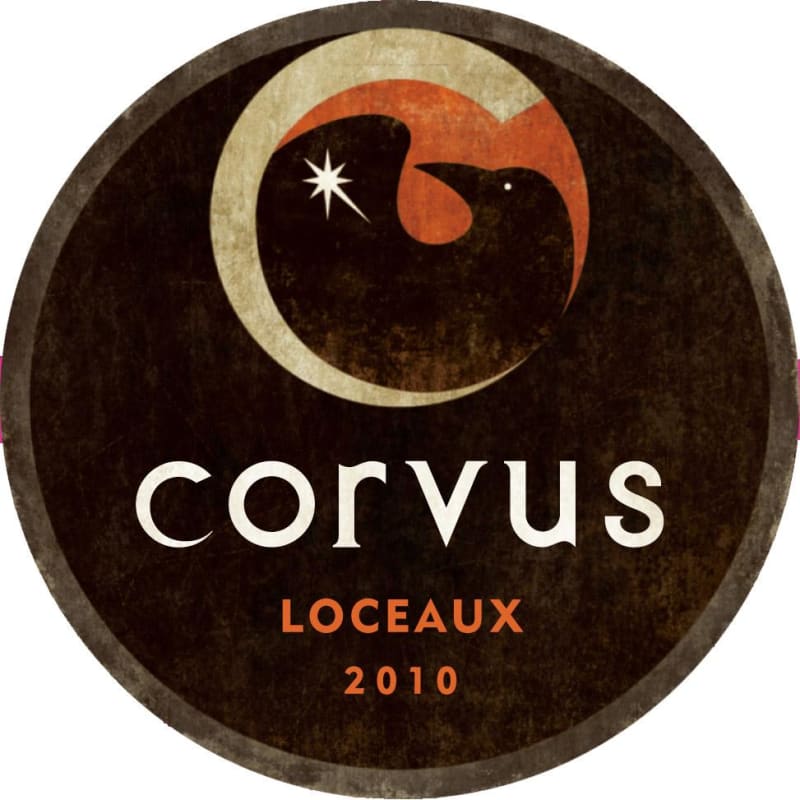 Corvus Cellars Loceaux 2010 Front Label