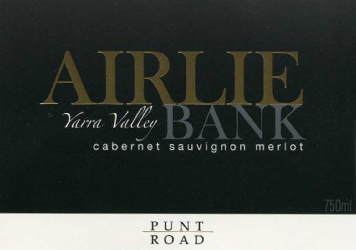 Punt Road Airlie Bank Cabernet Merlot 2010 Front Label